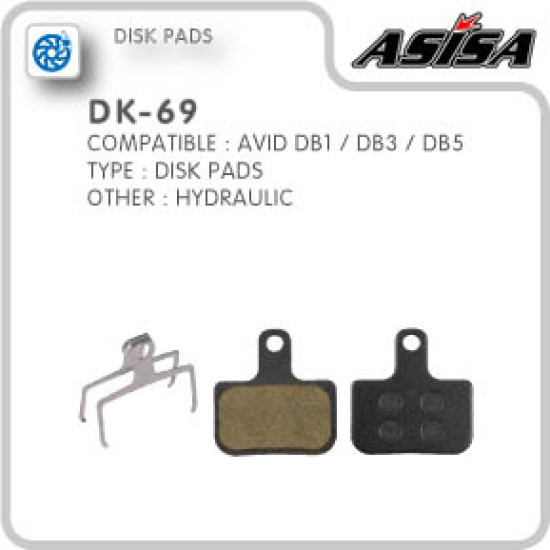 ASISA DK-69 DISC BRAKE PADS